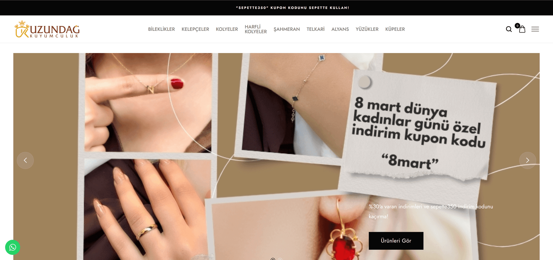 Uzundag Jewelry website